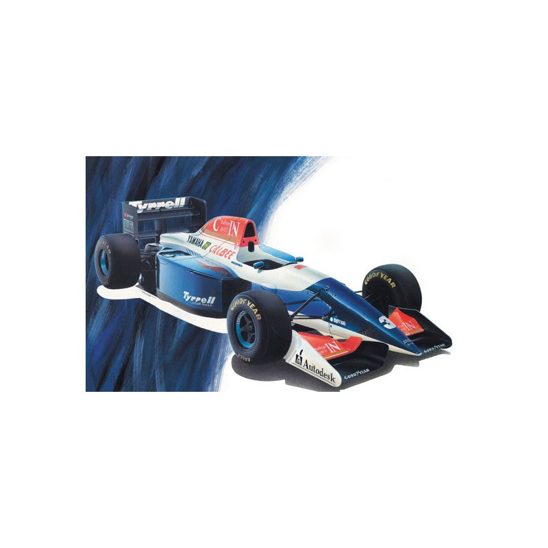 Maquette de voiture en plastique TYRRELL 021 1/24