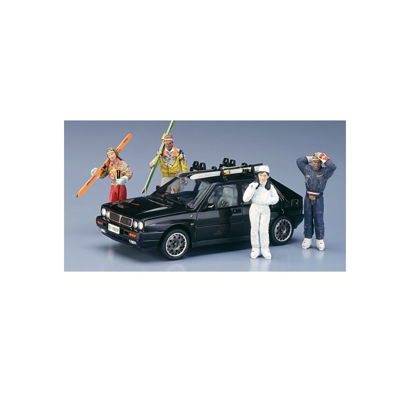 Maquette de voiture en plastique LANCIA DELTA HF integrale 16v SKI VERSION 1/24