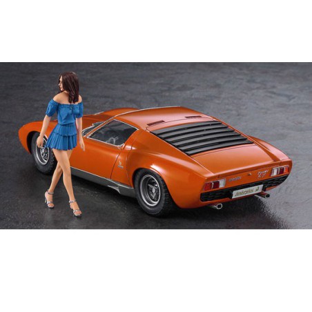 Maquette de voiture en plastique LAMBORGHINI MIURA 1/24