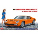 Maquette de voiture en plastique LAMBORGHINI MIURA 1/24