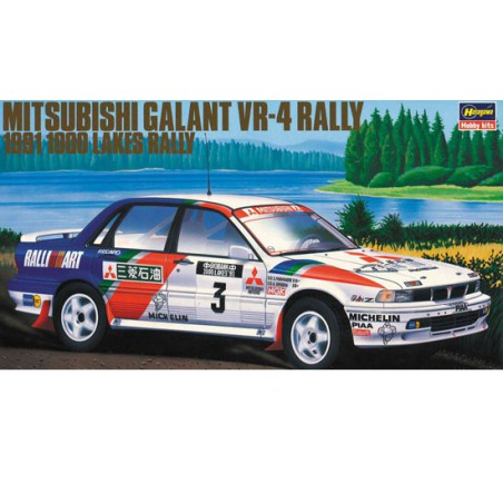 Maquette de voiture en plastique MITSUB. GALANT RALLY 1/24 - Scientific-MHD