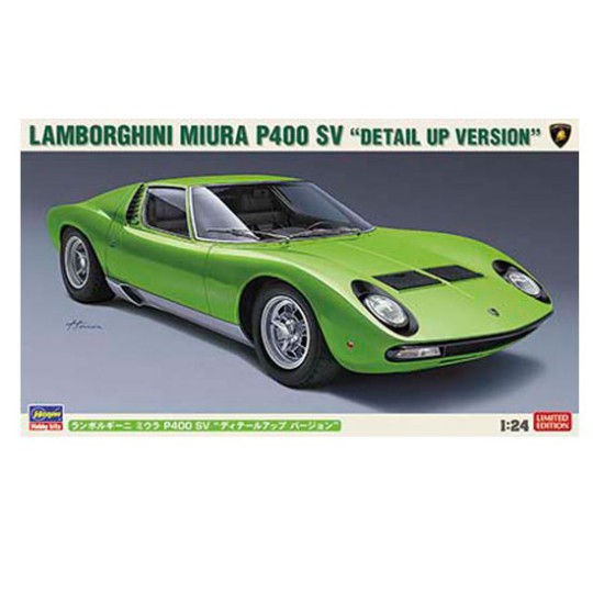Maquette de voiture en plastique LAMBORGHINI MIURA P400 SV 1/24 Maquette de voiture en plastique LAMBORGHINI MIURA P400 SV 1/24