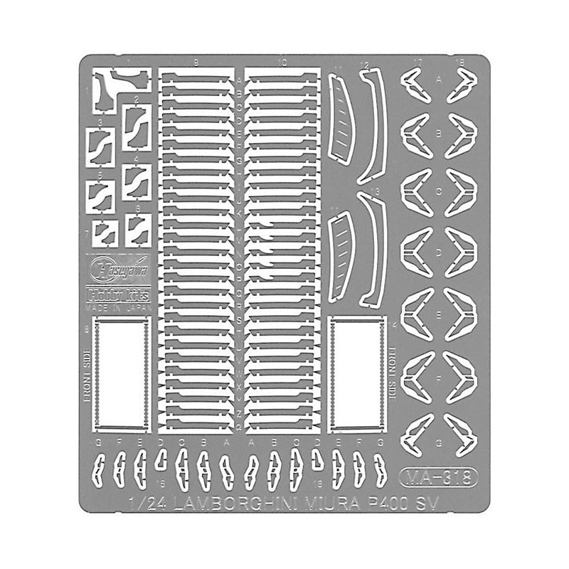 Maquette de voiture en plastique LAMBORGHINI MIURA P400 SV 1/24 Maquette de voiture en plastique LAMBORGHINI MIURA P400 SV 1/24