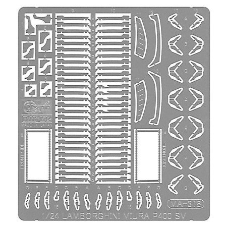 Maquette de voiture en plastique LAMBORGHINI MIURA P400 SV 1/24