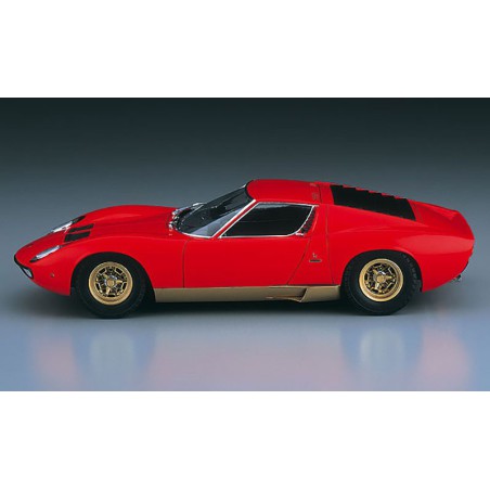 Maquette de voiture en plastique Lamborghini Miura P400 SV 1/24