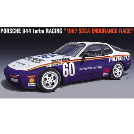 Maquette de voiture en plastique Porsche 944 Turbo racing 1/24