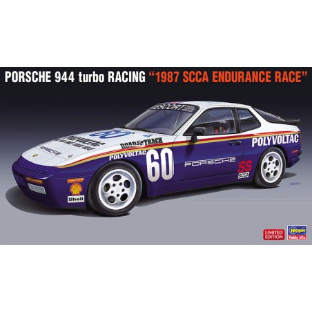 Maquette de voiture en plastique Porsche 944 Turbo racing 1/24