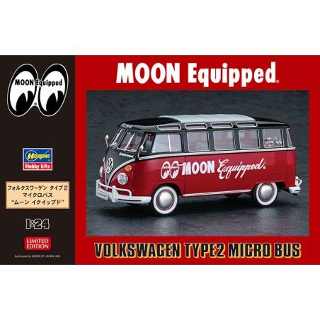 Maquette de voiture en plastique VW Combi Type 2 Bus Moon 1/24