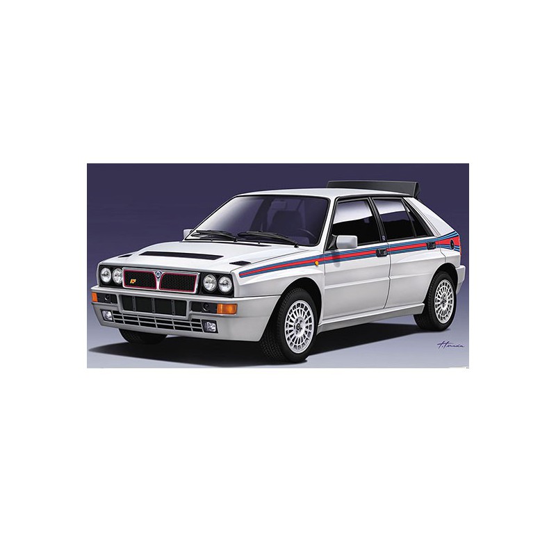 Maquette de voiture en plastique Lancia Delta HF evo 1/24