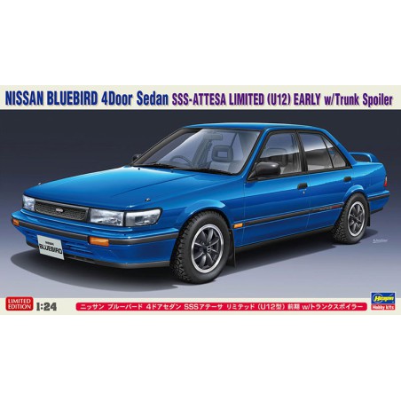 Maquette de voiture en plastique Nissan Bluebird SSS ATTESA LIMITED 1/24