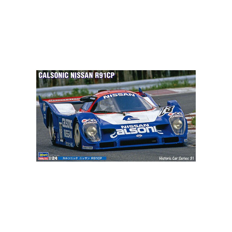 Maquette de voiture en plastique CALSONIC NISSAN R91CP 1/24