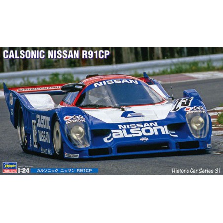 Maquette de voiture en plastique CALSONIC NISSAN R91CP 1/24