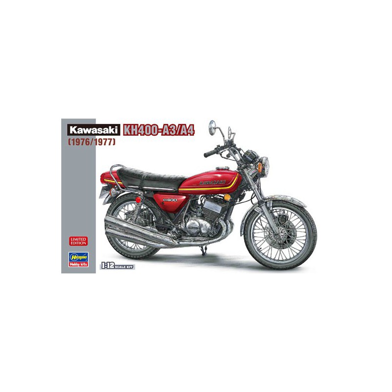 Maquette de voiture en plastique Kawasaki KH400-A3 / A4 1/12