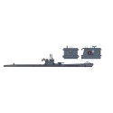 Maquette de Bateau en plastique U-Boat Type VIIC/IXC 1/700