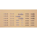 Plastic plane model x72-10 missiles & launcher1/72 | Scientific-MHD