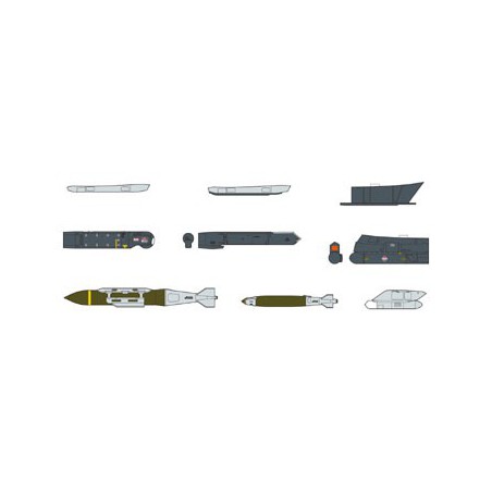 Plastic plane model 1/72AIRICRAFT WEAPONS: IX | Scientific-MHD