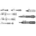 Russische Flugzeugwaffen 1/72 Plastikflugzeugmodell gesetzt | Scientific-MHD