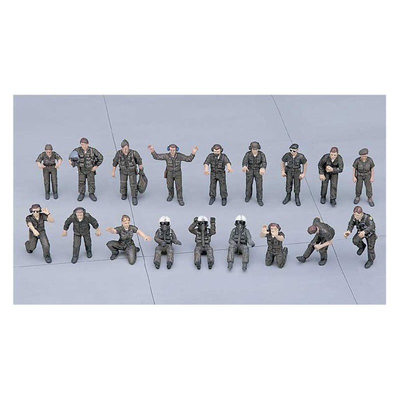 Maquette d'avion en plastique X48-5 PILOTES PERS.PISTE 1/48