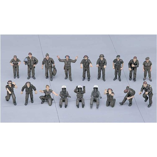 Maquette d'avion en plastique X48-5 PILOTES PERS.PISTE 1/48