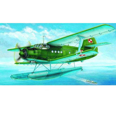 Antonov AN-2V Colt auf Float Plastikebene Modellmodell | Scientific-MHD