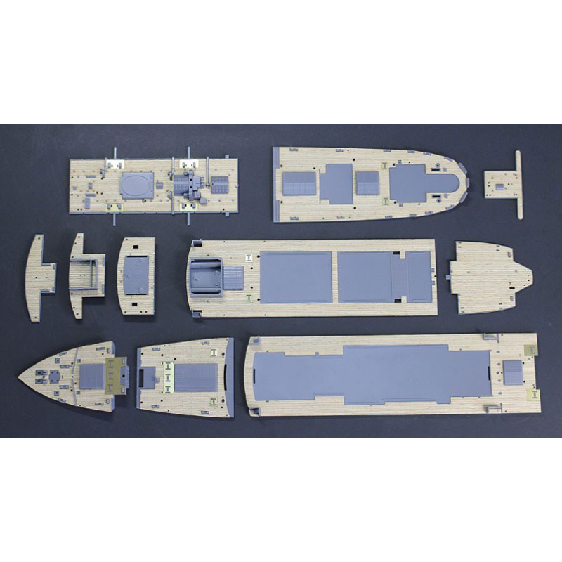Maquette de Bateau en plastique COMBO MHD HIKAWAMARU 1/350