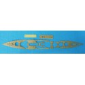 Maquette de Bateau en plastique PONT EN BOIS MUTSU 1/350