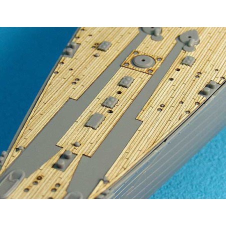 Maquette de Bateau en plastique PONT EN BOIS POUR NAGATO 1/350