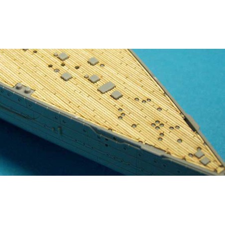 Maquette de Bateau en plastique PONT EN BOIS POUR NAGATO 1/350