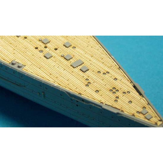 Maquette de Bateau en plastique PONT EN BOIS POUR NAGATO 1/350