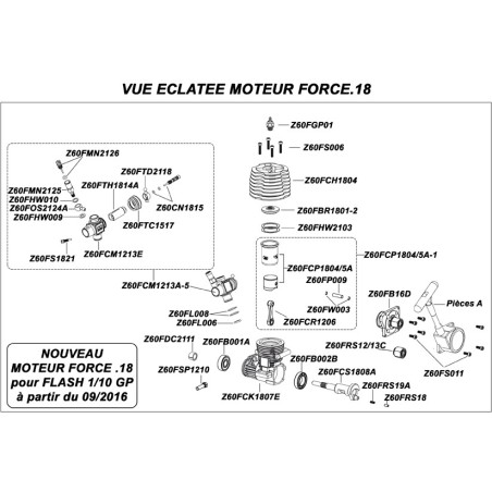 Radio heat motor engine force .18 | Scientific-MHD