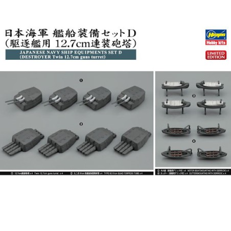 Plastikbootmodell Zerstörerausrüstung Set 1/350 | Scientific-MHD