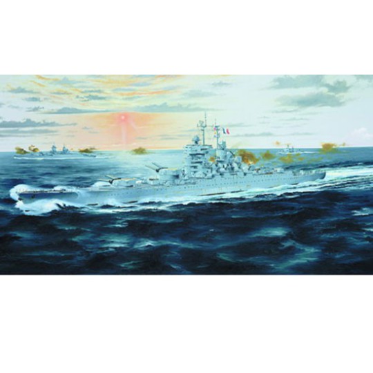 Maquette de Bateau en plastique JEAN BART 1950 Maquette de Bateau en plastique JEAN BART 1950