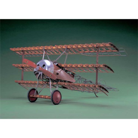 Maquette d'avion en bois FOKKER DR.1 BOIS1/8