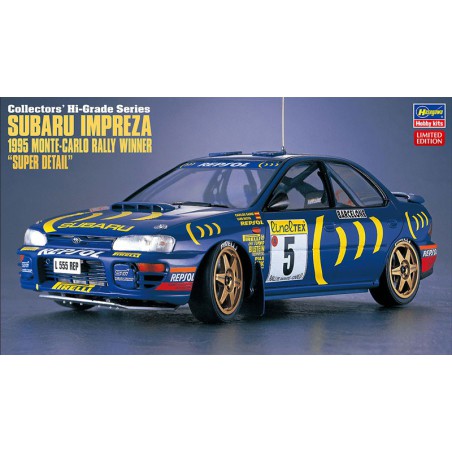 Maquette de voiture en plastique Subaru Impreza Monte-Carlo 1995 Super Detail 1/24