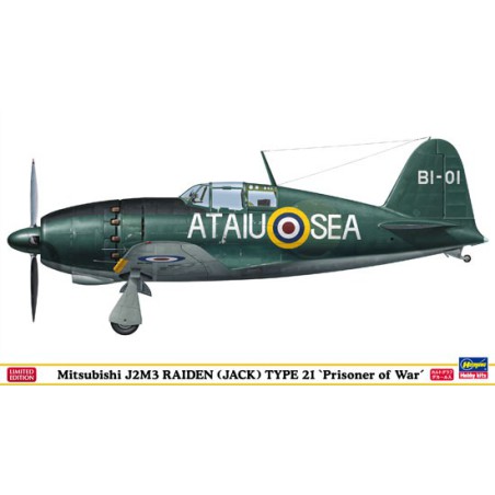 Maquette d'avion en plastique J2M3 PRISONER OF WAR 1/48