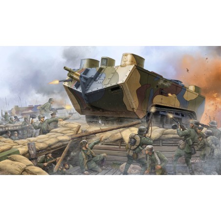 Saint Chamond H. Tank WWI 1/35 plastic tank model | Scientific-MHD