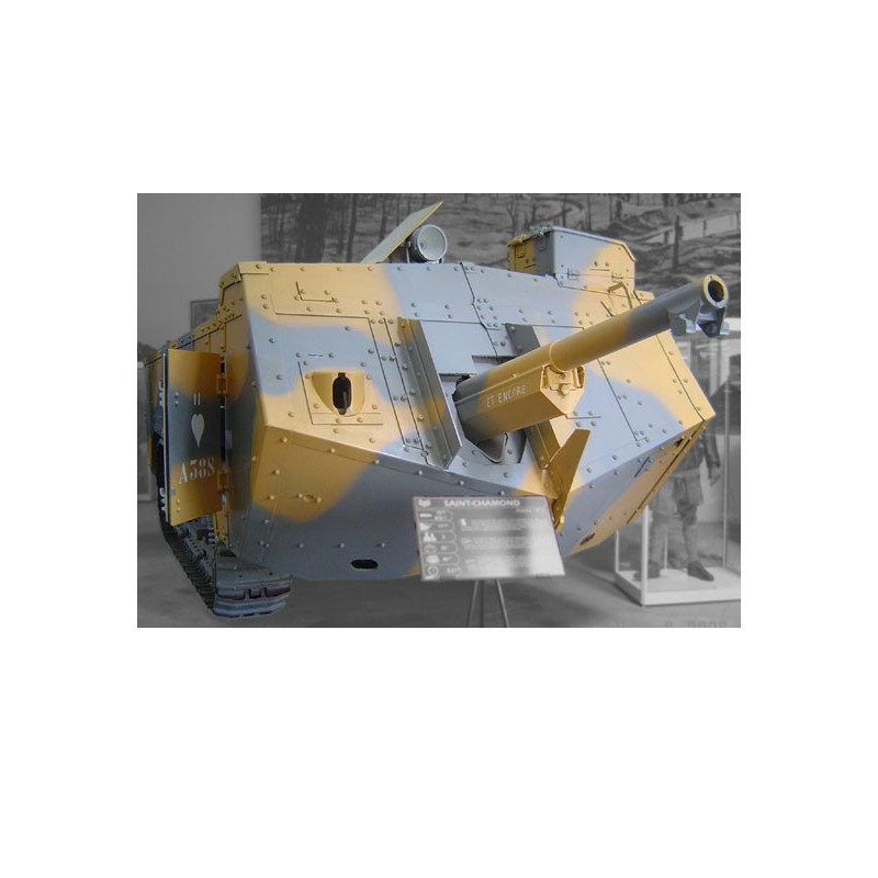 Maquette de Char en plastique Saint Chamond H. Tank WWI 1/35