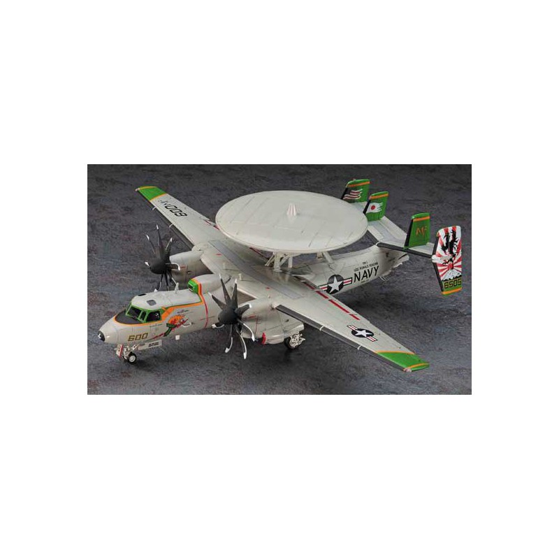 Maquette d'avion en plastique E-2C USS R. Reagan 1/72