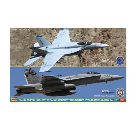 F/A-18E & F/A-18C plastic plane model “USS Nimitz CVW-11 Special Box 2 | Scientific-MHD