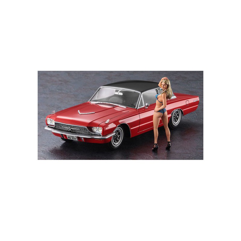 Maquette de voiture en plastique US COUPE + Figurine 1/24