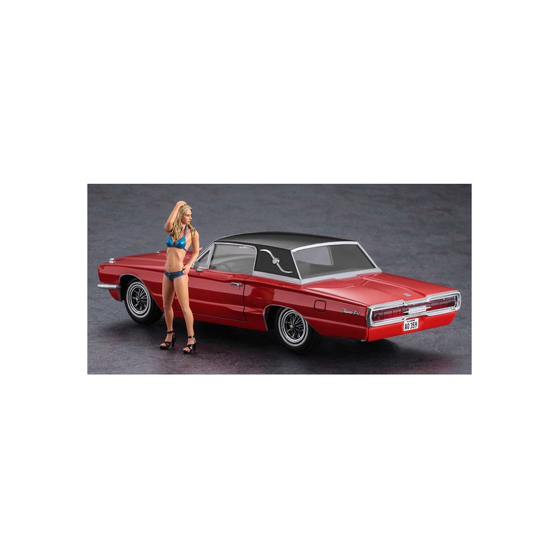 Maquette de voiture en plastique US COUPE + Figurine 1/24