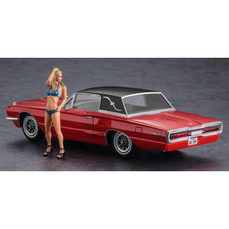 Maquette de voiture en plastique US COUPE + Figurine 1/24