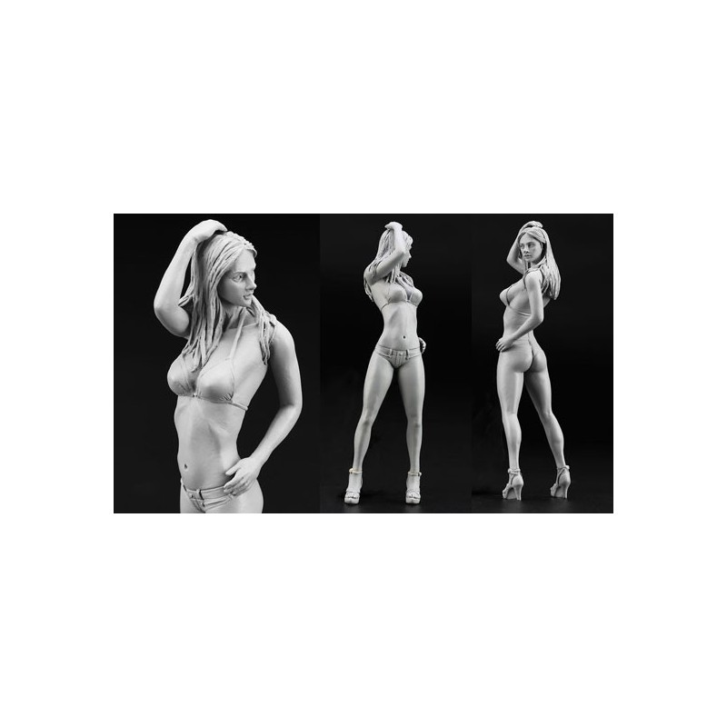 Maquette de voiture en plastique US COUPE + Figurine 1/24