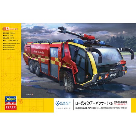 Rosenbauer 6 × 6 1/72 plastic truck model | Scientific-MHD