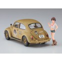 VW Käfer Plastikautoabdeckung + Eiermädchen 1/24 | Scientific-MHD