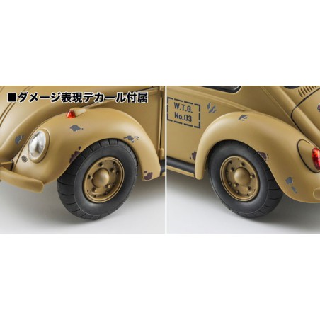 Maquette de voiture en plastique VW BEETLE + EGG GIRL 1/24