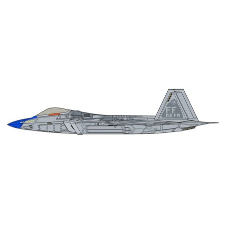 Kunststoffebene Modell F-22 Raptor Blue Nase 1/48 | Scientific-MHD
