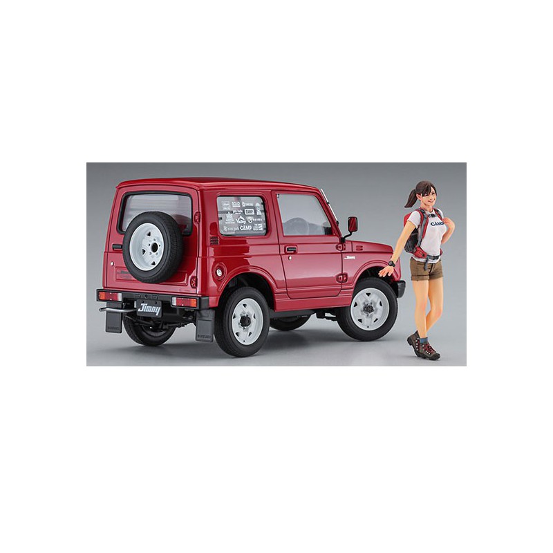 Maquette de voiture en plastique Suzuki Jimny+ Girl 1/24 Maquette de voiture en plastique Suzuki Jimny+ Girl 1/24
