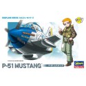 Ei-Kunststoff-Flugzeugmodell P-51 Mustang | Scientific-MHD
