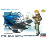 Ei-Kunststoff-Flugzeugmodell P-51 Mustang | Scientific-MHD
